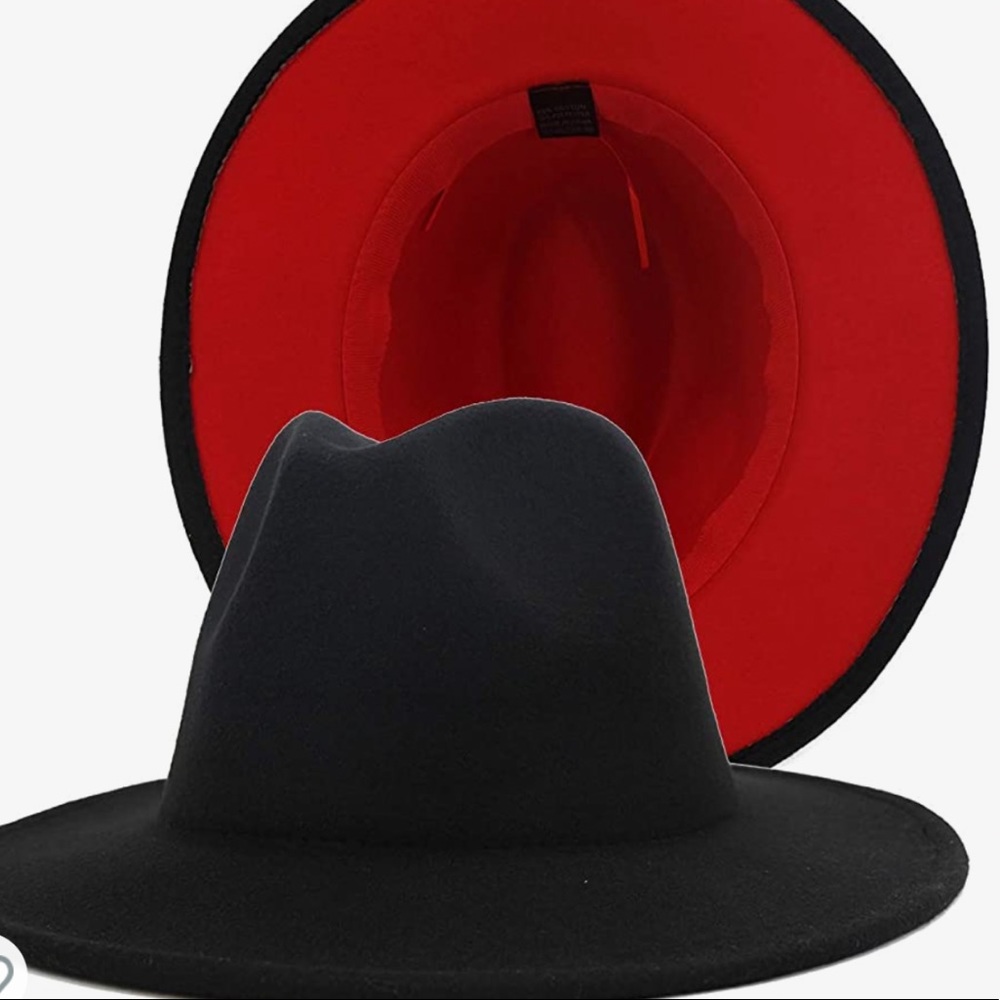 Beautiful two tone Fedora hat!